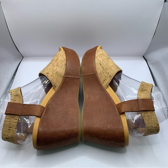 Kork Ease K40606 Women Cork Leather Wedge Sandal Shoe Size 9M Pre Owned - Picture 6 of 10